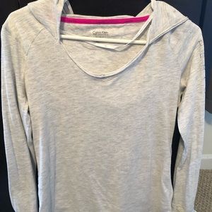 Women’s Calvin Klein long sleeve shirt with hood